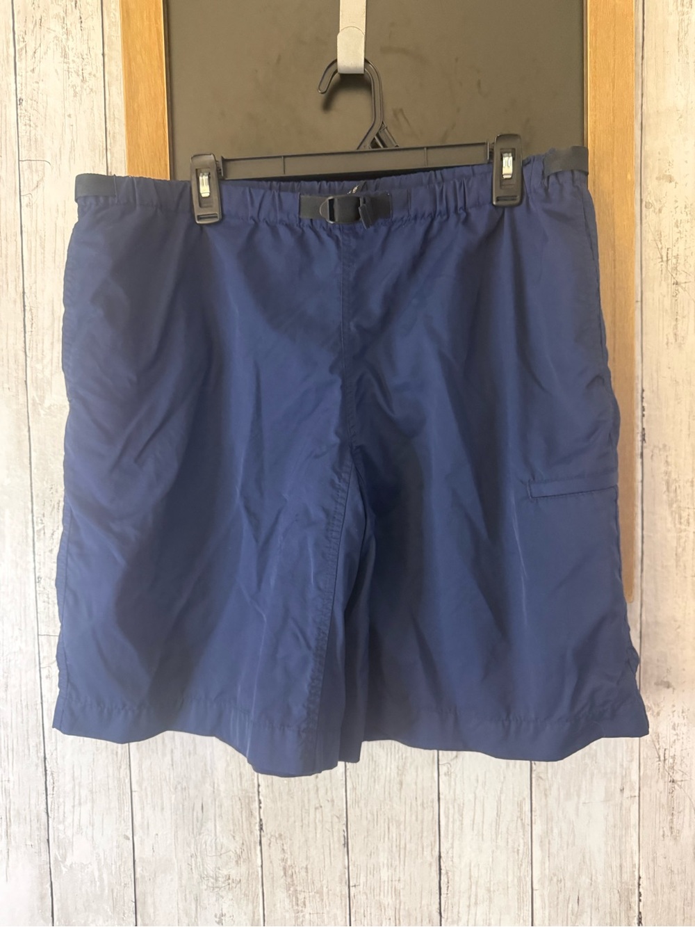 Patagonia Nylon Shorts 10'' Mens Sz L Blue Belted Outdoor Hiking Camping